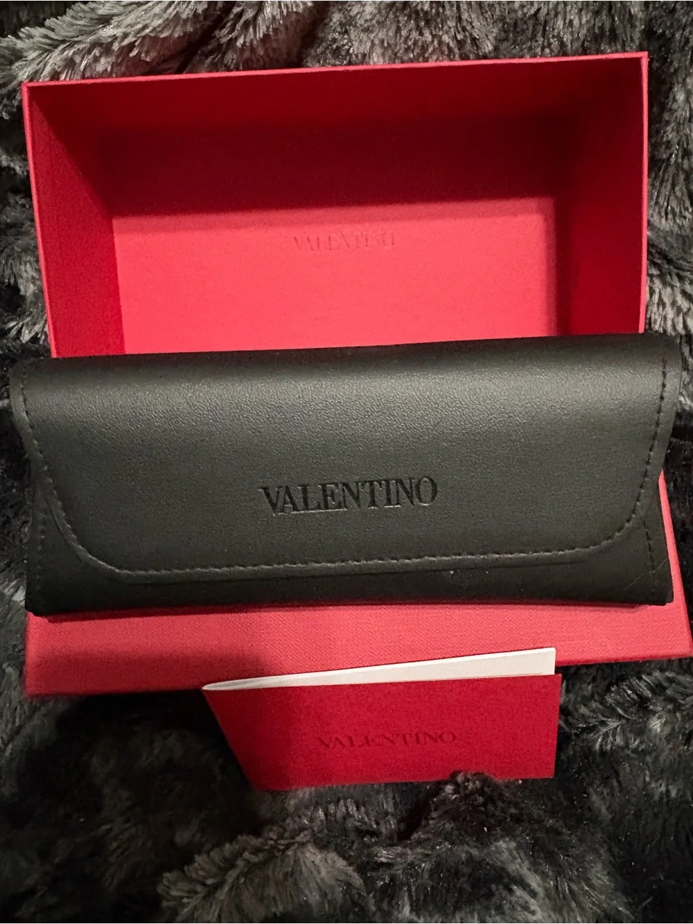 Valentino Black Oversized Geometric Women's Glasses